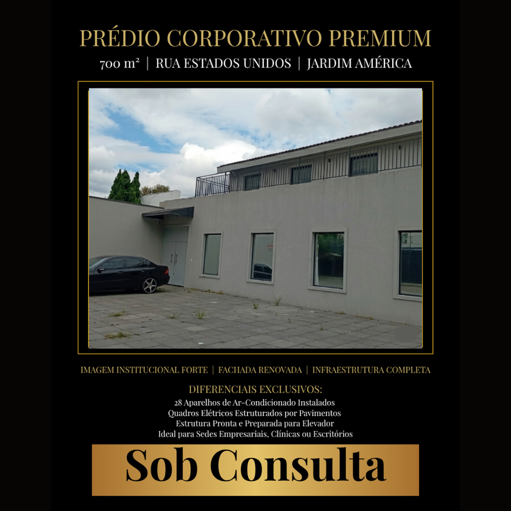 Imóvel Comercial Alto Padrão no Jardim América: 700m², Infraestrutura Completa, 28 Ar-Condicionados e Projeto Corporativo