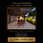 Casa Alto Padrão em Aldeia da Serra: 316m², 4 Suítes, Adega Toscana, Spa e Arquitetura Autoral
