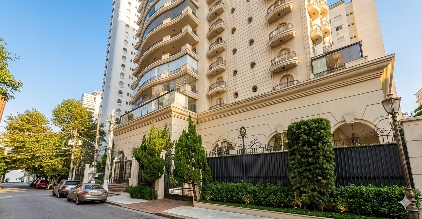 Apartamento Ultra Luxo no Jardins: 900m², 8 Vagas (até 11), Suíte Master com 2 Banheiros e Acabamento em Mármore