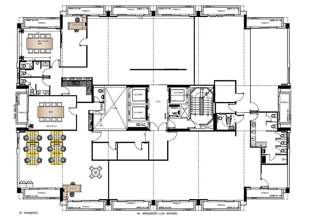 Laje Corporativa no Jardins: 630m², 14 Vagas, Infraestrutura Completa no Royal Office