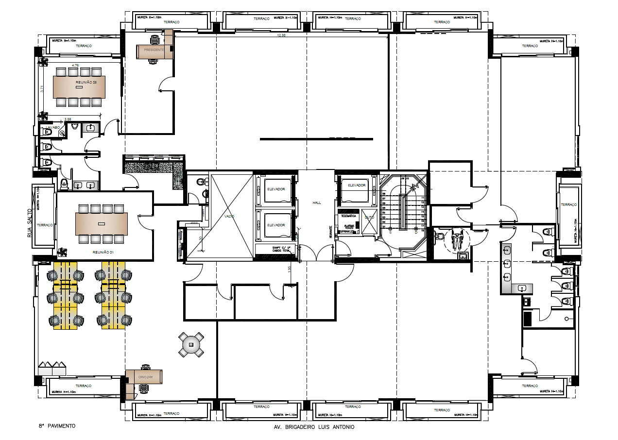 Laje Corporativa no Jardins: 630m², 14 Vagas, Infraestrutura Completa no Royal Office